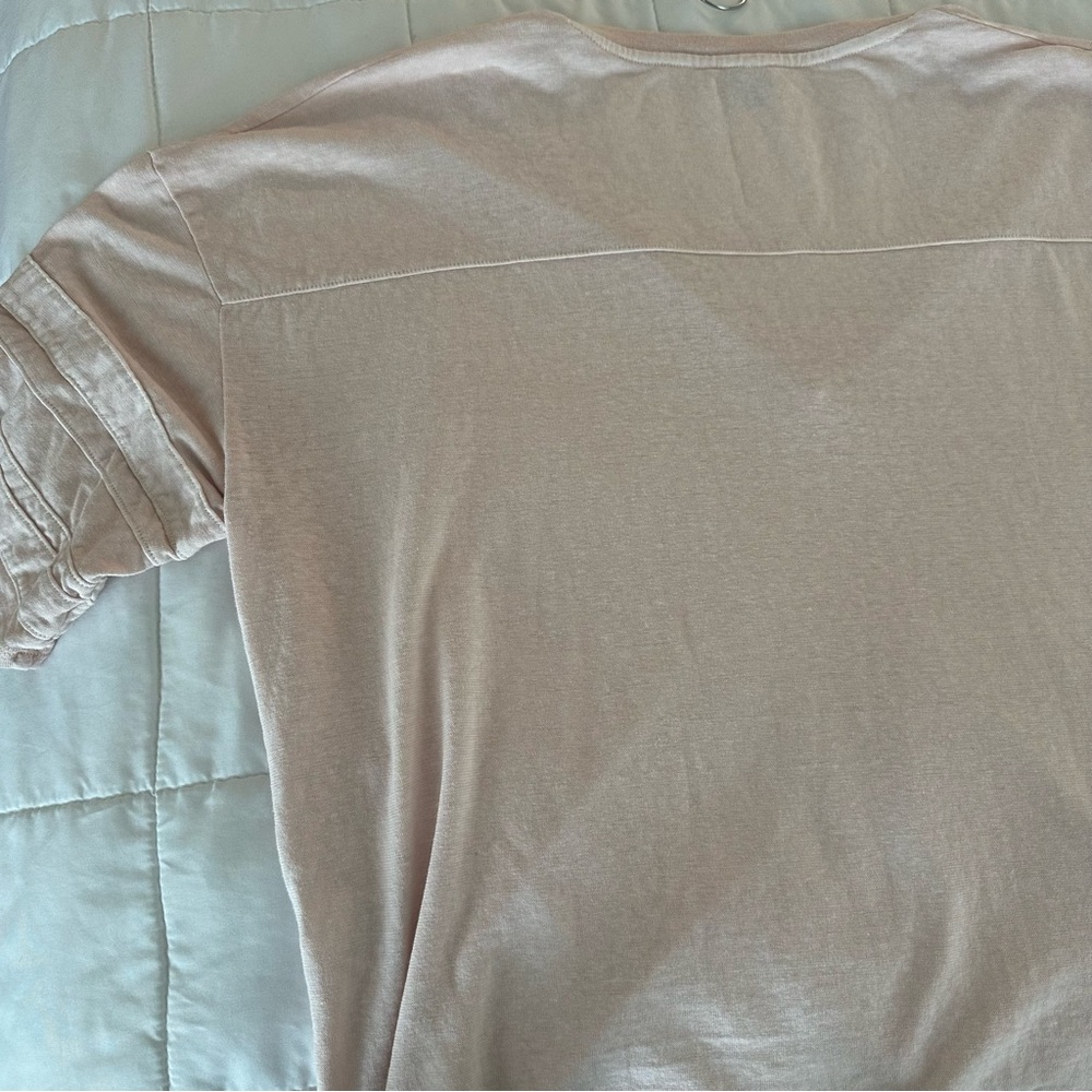 Wrap London Soft Pink V-Neck Tee Organic Cotton 💕 - Picture 4 of 7